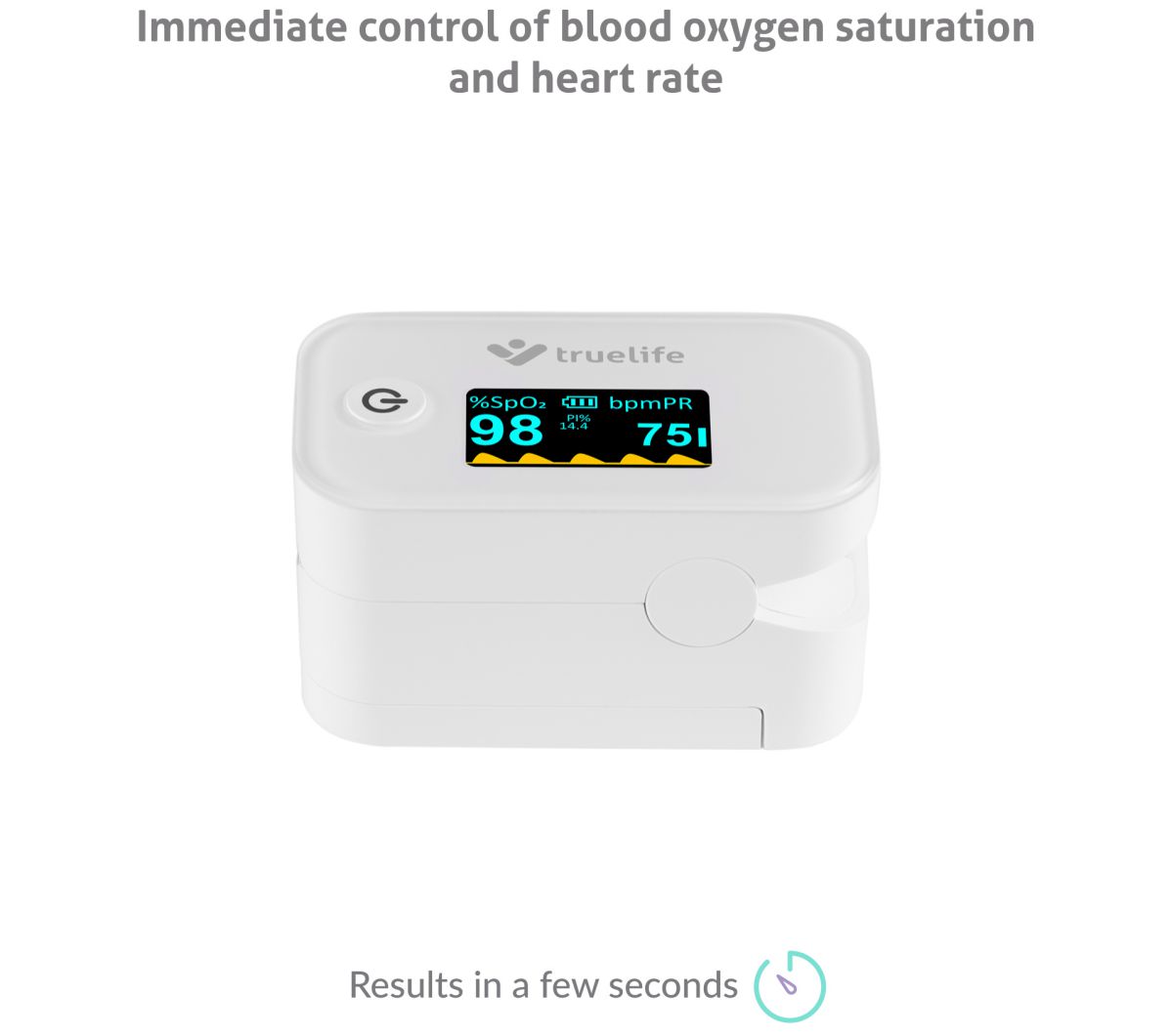 Instantly check blood oxygen saturation